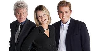 Good Morning Ulster presenters Conor Bradford, Karen Patterson and Mark Carruthers