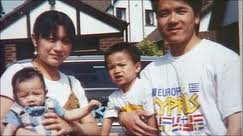 Murder victim Simon Tang and his family in happier times