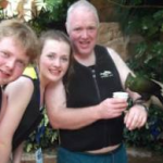 David Black with with daughter Kyra and son Kyle in happier times