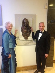 Stephen Watson unveils bronze bust of Dame Mary Peters