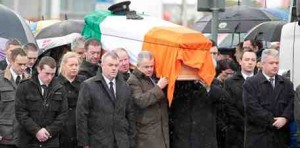 The funeral cortege of Detective Garda Adrian Donohoe