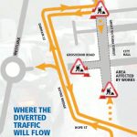 A map of where Belfast roadworks will take place