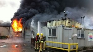 Firefighters tackle blaze in Campsie