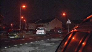 The scene of the accident in Ballykeel, Ballymena