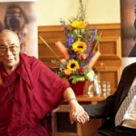 Dalai Lama with Richard Moore during his last visit in 2007