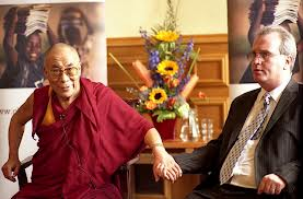 Dalai Lama with Richard Moore during his last visit in 2007
