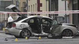 The horrific crash scene in Limavady which cliamed the life of a female PSNI officer