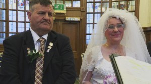 Billy Coulter and Carol Smith tie knot at Belfast City Hall