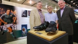 Peter Robinson and Martin McGuinness open a George Best exhibition in Sao Paolo