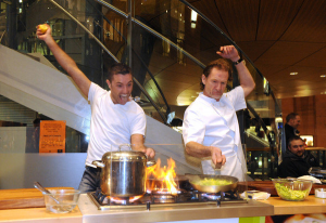 Paul Rankin cooking up delights in his Cayenne restaurant