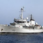 Irish Naval Service from L E Aoife board Co Down fishing vessel off Galway coast