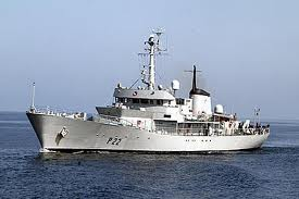 Irish Naval Service from L E Aoife board Co Down fishing vessel off Galway coast
