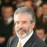 Sinn Fein president Gerry Adams