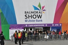 The entrance to the bigger and better Balmoral Show at the Maze