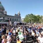 A minutes silenc held in Belfast for Boston bomb victims ahead of the city