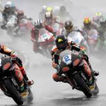 Heavy rain during the Supersport race at the NW 200