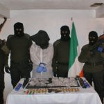 Police claimed James McGettigan was the man on the far right of this RAAD picture