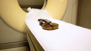 The Titanci violin underwent a CT scan to confirm it was authentic