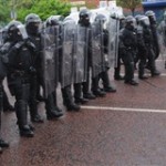 PSNI riot squad will out in force on Friday in Belfast for a repulican parade and loyalist counter demo