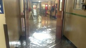 Heavy rain caused extensive flooding in Letterkenny General Hospital last week