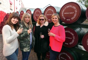 Rachel Gough and Maryse Fitzpatrick of Universal Pictures, Tanya Sweeney of the Irish Independent and Claire Keenan of the Northern Ireland Tourist Board visited the Old Bushmills Distillery (pictured) and the Giant’s Causeway at the weekend. Universal Pictures is currently on location in Northern Ireland shooting a Dracula Year Zero movie and are bringing in groups of media to go behind the scenes and on set, meeting with cast and crew to in order to raise the profile of the movie when it goes on release in 2014. NITB is working in conjunction with Universal Pictures to enhance the visiting media’s experience of Northern Ireland and offer familiarisation trips. Over 50 media will participate in the trips over the coming weeks from the UK, the Republic of Ireland, the United States of America, South America and Europe.