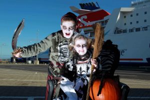 SPOOK-TACULAR: Halloween is coming and Michael and Grace Hewitt from Dundonald are helping leading ferry company Stena Line launch its frighteningly fun Halloween Pirates & Princesses cruises.  