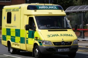 Ambulance crews rush crash injured to hospital for treatment