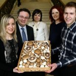 Minister for Employment and Learning, Dr. Stephen Farry, recently welcomed the launch of the companyÕs Graduate Programme 2014 at Stormont. Pictured are l-r Ciara O