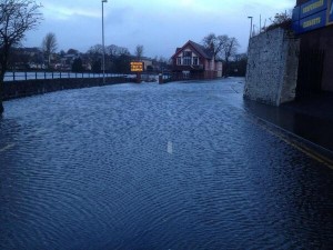 Road closed in Coleraine over flooding
