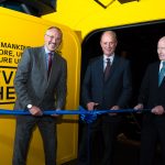 Dr Robert Ballard helps to open the Ocean Exploration Centre at Titanic Belfast