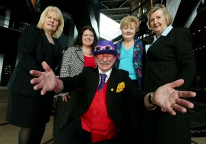 Pictured (l to r) is Anne Fitzgerald from Marathan Tours, Naomi Waite from the Northern Ireland Tourist Board, Maire Sexton and Ann Maher from Active Retirement and Jim Moore from Aunt Sandras at the popular Great Days Out Fair in the iconic visitor attraction, Titanic Belfast