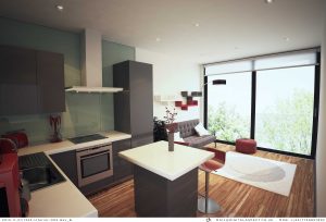 The interior of an apartment at Regent's Gate - artist's impression