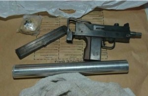 Sub machine gun seized by detectives who smashed a drugs gang