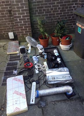 The drugs and drug paraphernalia seized in Comber house raids