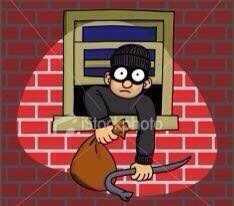 Burglars about