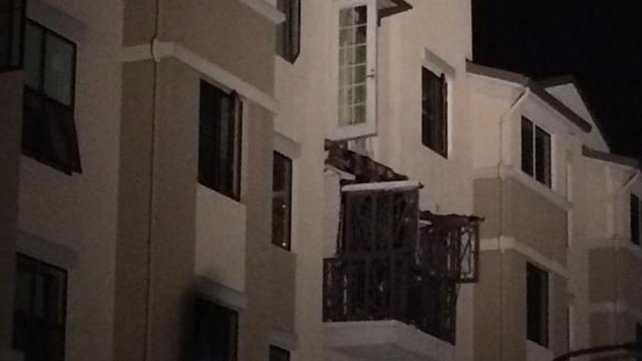 The scene of the tragedy in Berkeley, California where five students died after a balcony collapsed