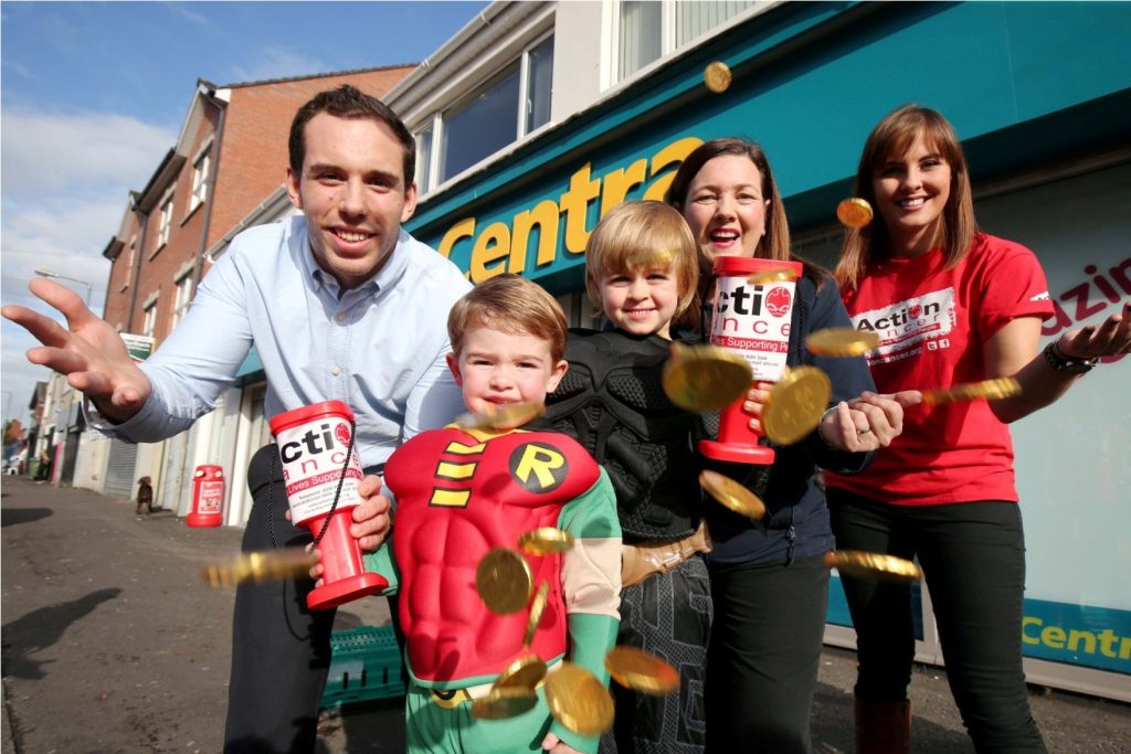 Centra Superheroes...Centra stores throughout Northern Ireland are encouraging customers this Halloween to support their fundraising challenge as they attempt to raise a cosmic £80,000 for Action Cancer.   Picture by Darren Kidd / Press Eye.