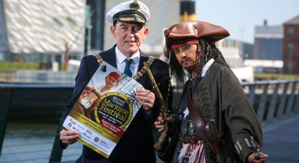Belfast Lord Mayor Arder Carson gearing up for the start of the Titanic Maritime Festival later this monh