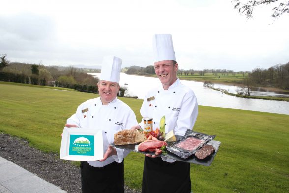 The Killyhevlin Lakeside Hotel is celebrating the first ever Fermanagh Restaurant Week by offering A Taste of Killyhevlin Taster Menu from Monday 19th to Thursday 22nd September. Killyhevlin Executive Head Chef Kevin Watson (left), alongside Premier Sous Chef Trevor Shannon (right) have created the new A Taste of Killyhevlin Taster Menu, paying close attention to local produce. 