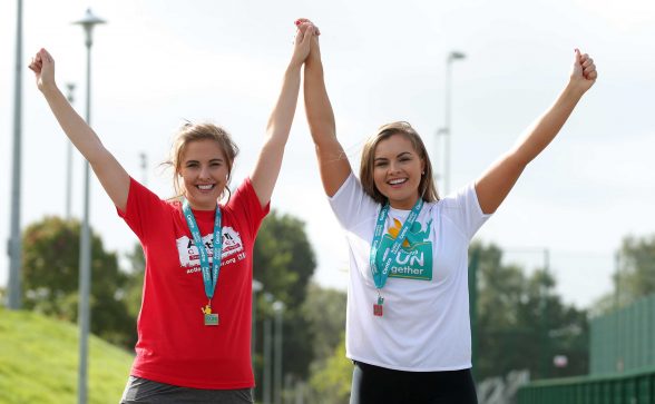 Former Miss Northern Ireland and fitness blogger Tiffany Brien launched the latest series of 5k fun runs across Northern Ireland, organised by leading convenience retailer Centra. PIC BY KELVING BOYES/PRESS EYE