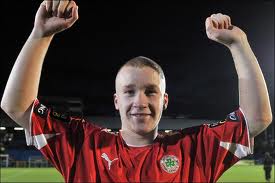 Liam Boyce puts Cliftonville 1-0 up at Solitude