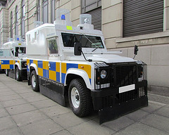 Four tonne armoured PSNI Landrover