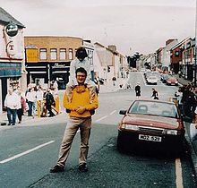 Omagh town centre seconds before bomb went off. Spanish father and son picture miraculously survived the attack