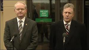 Martin McGuinness and Peter Robinson at war over 'cowardice' remarks