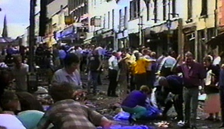The scene after the August 1998 Omagh bomb atrocity