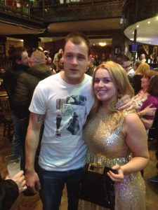 Alan Stokes and female guest at RIRA party for murdered Alan Ryan
