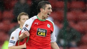 Joe Gormley gets a hat trick for Cliftonville