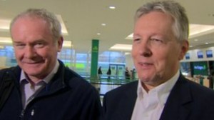 Peter Robinson and Martin McGuinness cheer on Titanic Belfast visitor numbers