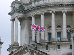 Union flag flies from the Belfast City Hall