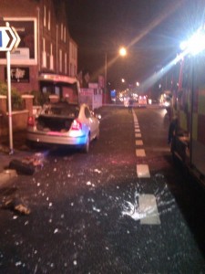 Police car petrol-bombed in east Belfast in an attempt to murder a female PSNI officer